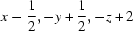 [x-{\script{1\over 2}}, -y+{\script{1\over 2}}, -z+2]