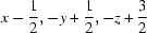 [x-{\script{1\over 2}}, -y+{\script{1\over 2}}, -z+{\script{3\over 2}}]