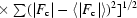 [\times \textstyle \sum (|F_{\rm c}| - \langle |F_{\rm c}|\rangle)^{2}]^{1/2}]