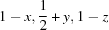 [1-x,{1\over 2}+y,1-z]