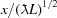 [x/({\lambda\kern-1ex\raise0.6ex\hbox{-}\kern.3ex}L)^{1/2}]